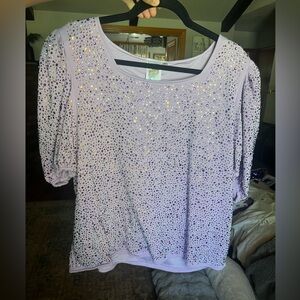 Queen of Sparkles rhinestone blouse